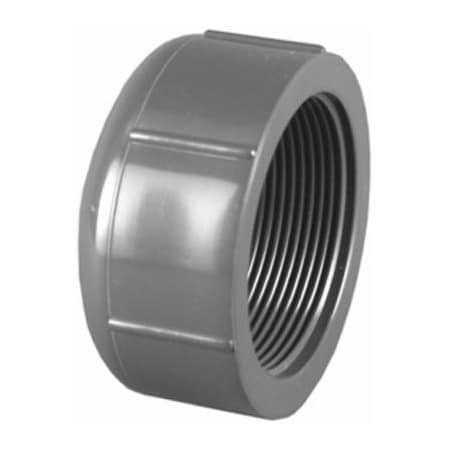 Charlotte Pipe And Foundry 34 PVC Sch80 FPT Cap PVC 08117 1200HA